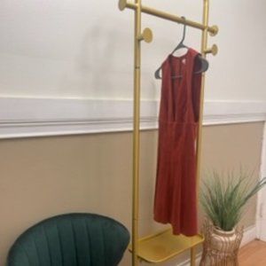 Elegant Corduroy red dress -Perfect for autumn and winter